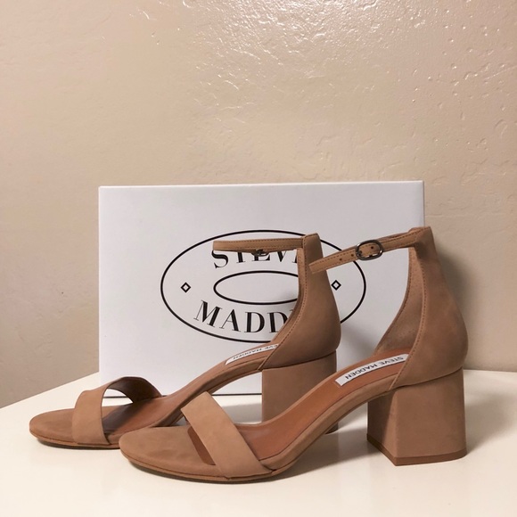 Steve Madden Shoes - Steve Madden Irenee Ankle Strap Sandal Heel Nude